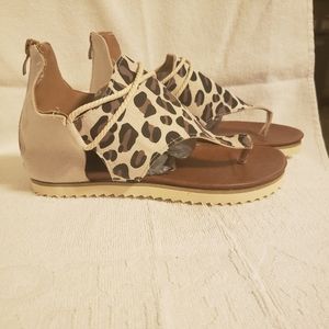Leopard print sandals EU size 36 (us size 5.5)
